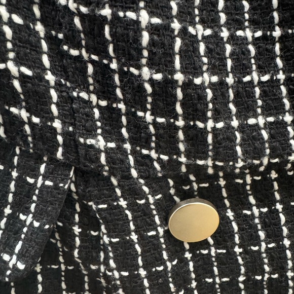 Francesca's Collections Black and White Tweed Mini Dress - Picture 6 of 6